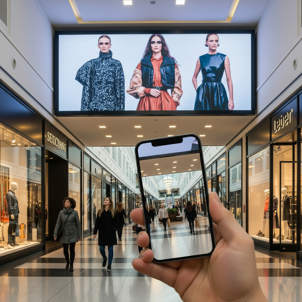 Digital signage v obchodním centru